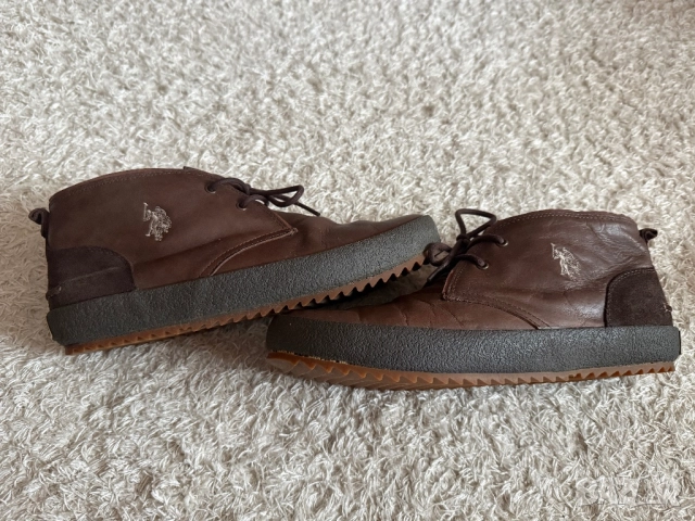 Сникърси оригинални U.S. Polo Assn от естествена кожа, снимка 8 - Спортни обувки - 51830704