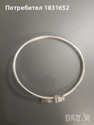 Сребърна гривна с камъни, снимка 9 - Гривни - 54161993