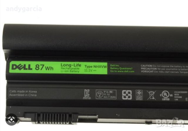  Dell Latitude E6430 E6420 E5420 E5520 E6520 E5530 E5430 E6530 батерия за части рециклиране 9 клетк , снимка 2 - Други - 40369706