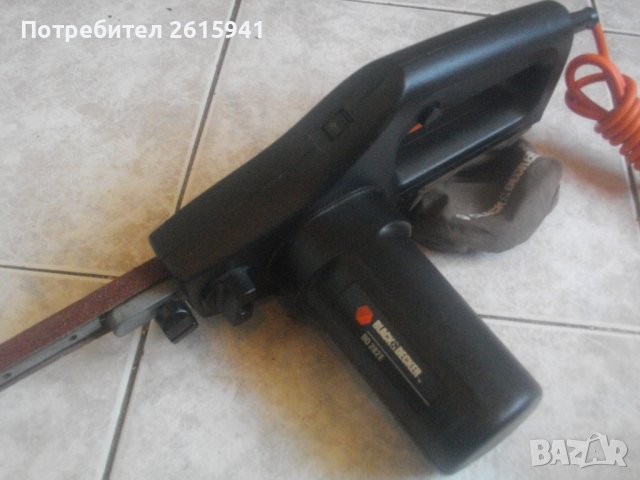 Английски Оригинален Мини Лентов Шлайф/Ел.Пила-300-350 Вата-Black Decker-Отличен-Като Нов, снимка 11 - Други инструменти - 37296440
