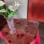 Кристална ваза и кристален поднос, снимка 5