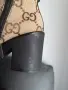 Оригинални дамски боти Gucci Jumbo GG Canvas Leather Boots, снимка 14