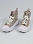 НОВИ Converse Chuck Taylor All Star Move High – Оригинални, Цвят Таупе, снимка 1