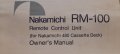 Nakamichi RM100 rm-100 remote кабелно дистанционно за Nakamichi 480, 481, 482, 480Z, 481Z, 482Z, снимка 8