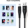Кабел Iphone Lightning - USB3.0 Type A  M/M 1m 100W Digital One SP00892 as-ds322i черен , снимка 5