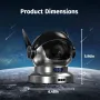 Дизайнерски GALAXY SOUTH T01 Space Design Ултразвуков ароматерапевтичен овлажнител розов, снимка 3