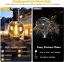 Yuucio Външни гирлянди, 7.6M/2700K LED гирлянди с 12+1 нечупливи G40 винтидж крушки, водоустойчиви, снимка 2