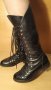 Miz Mooz - дамски ботуши от естествена кожа с връзки, снимка 9
