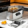 Електрически фритюрник Cheffinger CF-EDP3.0 3L, 2000W, неръждаема стомана, регулируема температура, , снимка 3