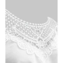 Бяла дамска блуза с дантела, снимка 3