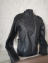 Ново късо черно кожено яке размер L , снимка 2