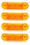 Диодни ЛЕД LED габарити с 3 SMD диода , ОРАНЖЕВИ , 12-24V L0072 , снимка 1 - Аксесоари и консумативи - 35443653