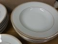 Стар български порцелан с златен кант чинии, снимка 10