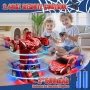 Нова Играчка трансформър кола-робот с батерии, въртене и бързо управление, снимка 6