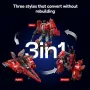 Нов 3 в 1 трансформиращ робот динозавър изтребител 1128 части играчка, снимка 4