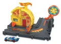 Писта с количка Hot Wheels - Speedy Pizza Pick-Up - пица, снимка 3