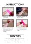 Комплект Разкошни Press-on Изкуствени Нокти 24броя Цветчета със Сребрист Брокатен Ефект КОД nail486, снимка 4