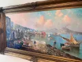 Голяма 145см/85см маслена картина Неапол и Везувий, снимка 1