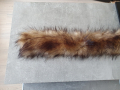 Кафеникава яка 76 см., НАЛИЧЕН 1 БРОЙ пухена яка с дълъг косъм Еко , снимка 2