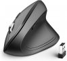 iClever WM101 6-бутонна безжична вертикална мишка, DPI 1000/1600/2000/2400, 2.4G, снимка 1 - Клавиатури и мишки - 37744392