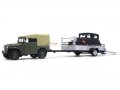 Auto Transporter trailer ремарке за кола - мащаб 1:43 на Cararama моделът е нов в кутия, снимка 5