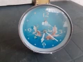 Стар китайски анимиран часовник будилник с рибки, снимка 2