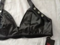 Ново дамско секси гръндж кожено бюстие с кръстосани презрамки р-р M, L, снимка 7