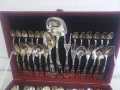 Италиански посребрени прибори за хранене 51 броя  Комплекта е в кутия и е за 12 души. Комплектьт вкл, снимка 11