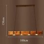 LED лед висяща лампа за маса, Дървен рустик 40 W 100 см, снимка 5