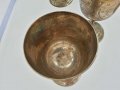 Посребрени чаши за вино месинг бронз, снимка 9
