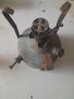 Стара бронзова лампа, снимка 1 - Антикварни и старинни предмети - 44404299