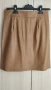 Кожена къса кафява пола, снимка 2