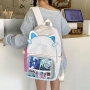 Раница Kawaii Cat Ita, сладка естетична раница Y2K, снимка 3