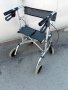 Инвалидна АЛУМИНИЕВА количка ролатор, проходилка, за хора в тежко положение,под наем или продажба, снимка 3