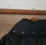 Черно дълго зимно яке със скрита качулка, снимка 8