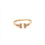 Златен дамски пръстен 1,17гр. размер:57 14кр. проба:585 модел:20131-6