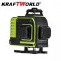 Немски 4D Лазерен Нивелир с 16 линии (четири точков) самонивелиращ се, със зелен лазер, снимка 3