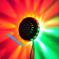 Въртяща се сценична DJ диско, LED лампа 7 цвята, снимка 5 - Външни лампи - 39870264