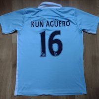 Manchester City / #16 Kun Aguero - детска футболна тениска на Манчестер Сити, снимка 1 - Детски тениски и потници - 42482613