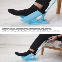 2193 Уред за лесно обуване на чорапи Sock Slider, снимка 5 - Други стоки за дома - 34994616