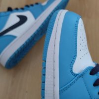 Nike Air Jordan 1 Low UNC Blue Нови Оригинални Обувки Маратонки Размер 42 Номер Кецове Снукърси Сини, снимка 10 - Маратонки - 39339513