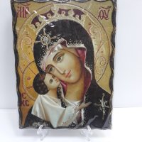 Голяма икона на Пресвета Майка Богородица Закрилница - Модел Е- ръчна изработка