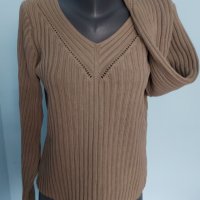 Памучен спортен пуловер с шпиц деколте "InWear" / голям размер , снимка 7 - Блузи с дълъг ръкав и пуловери - 15989750