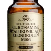 Solgar Glucosamine chondroitin msm Глюкозамин и хиалуронова киселина,остеоартрит,ставите, хрущялите, снимка 1 - Хранителни добавки - 35415379