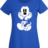 Дамска Тениска Mikey Mouse Smile,Изненада,Повод,Подарък,Празник, снимка 7 - Тениски - 37641552