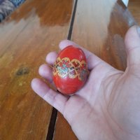 Старо дървено яйце #8, снимка 2 - Други ценни предмети - 32074684