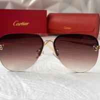 Cartier 2023 мъжки слънчеви очила авиатор унисекс дамски слънчеви очила, снимка 2 - Слънчеви и диоптрични очила - 42830162