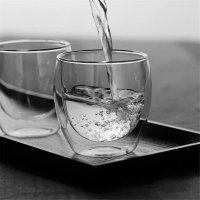 2963 Чаша от двустенно стъкло за топли, студени напитки, снимка 12 - Чаши - 35356468