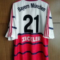 Bayern Munich Zickler #21 Adidas 1998/1999/2000 оригинална тениска фланелка Байерн Мюнхен XL, снимка 1 - Тениски - 42835531