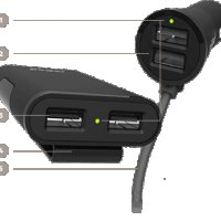 Belkin зарядно с 4 USB порта за леки автомобили, ново, немско, внос от Германия., снимка 8 - Аксесоари и консумативи - 31430156